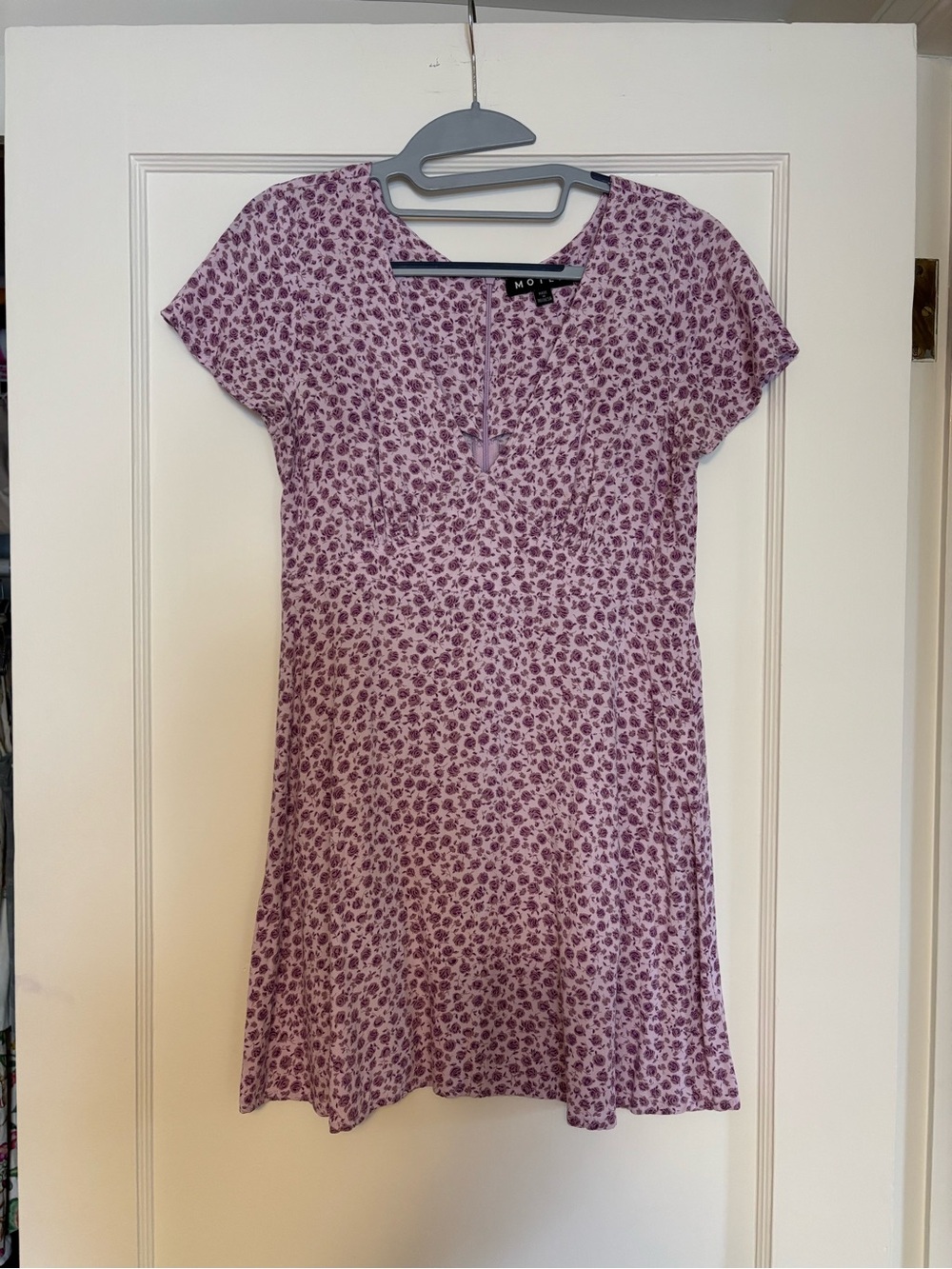 Lavender Floral Mini Dress